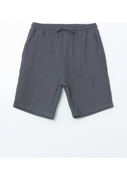 Yeni Sezon Rahat Kalip Muslin Erkek Sort - S5ER30Z8