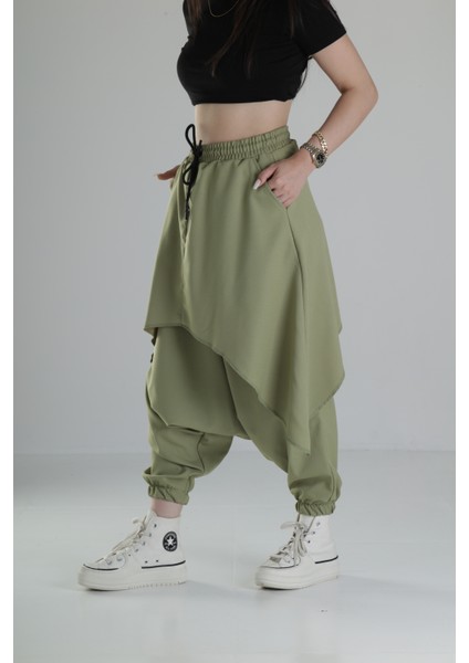 Oversize Şalvarlı Haki Jogger Pantolon fiyatları