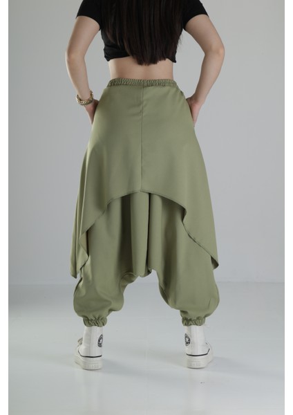 Oversize Şalvarlı Haki Jogger Pantolon fırsatları