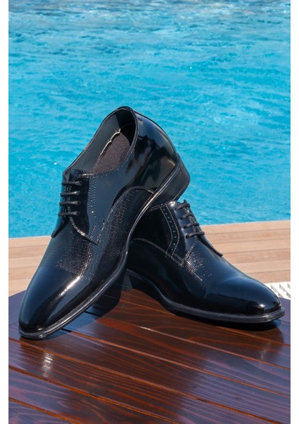 +7 Cm Boy Uzatan Gizli Topuklu El Yapımı Hakiki Deri Lazer Baskı Klasik Ayakkabı, Damatlık Kundura fiyatları