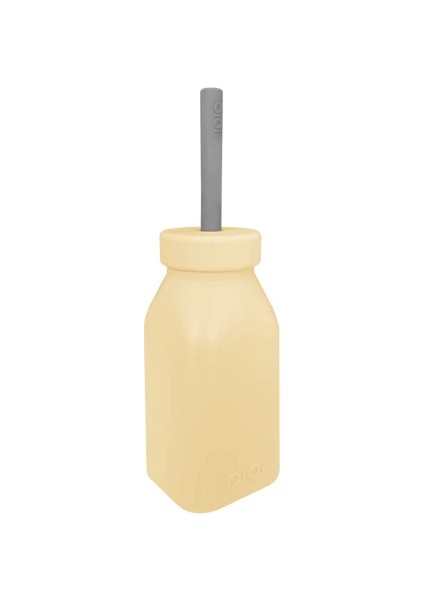 Mbb E- Ticaret Oioi Şişe + Pipet 200 ml Mellow Yellow / Powder Grey