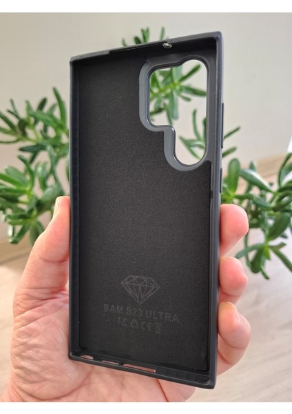 Samsung Galaxy S23 Ultra Uyumlu Işıltılı Taşlı Kamera Çıkıntılı Içi Kadife Kaliteli Lüks Kılıf