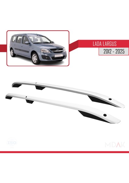 Lada Largus 2012 ve Sonrası ile Uyumlu (L1-Kısa Şasi) Portbagaj Tavan Çıtası Gri fiyatları