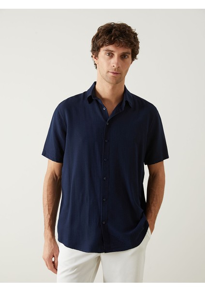 Yeni Sezon Regular Fit Kisa Kollu Erkek Gomlek - S56802Z8