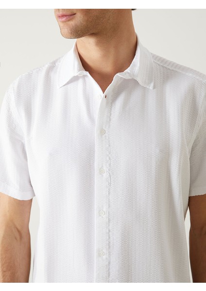 Yeni Sezon Regular Fit Kisa Kollu Erkek Gomlek - S56802Z8
