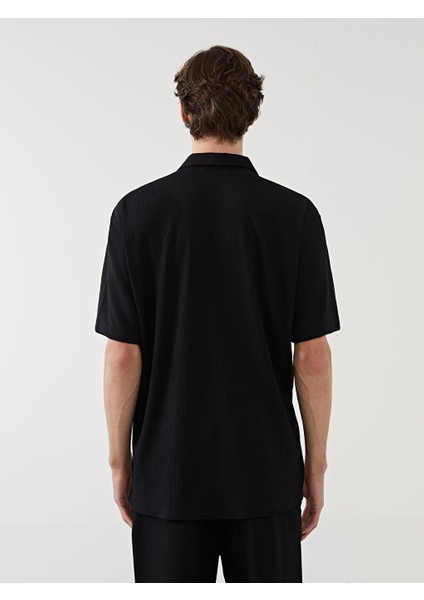 Yeni Sezon Regular Fit Kisa Kollu Erkek Gomlek - S5EC97Z8