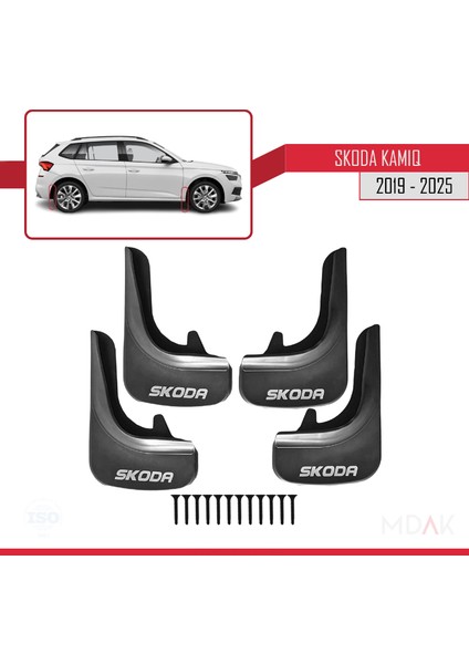 Skoda Kamiq 2019 ve Sonrası ile Uyumlu Ön Arka Takım Paçalık 4'lü Siyah fiyatları