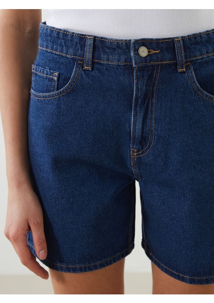 Yeni Sezon Standart Fit Kadin Jean Sort - S5DN14Z8