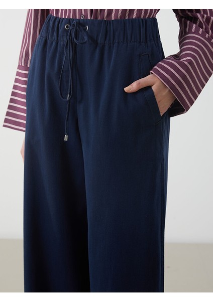 Yeni Sezon Beli Lastikli Wideleg Kadin Jean Pantolon - S5K761Z8 modelleri