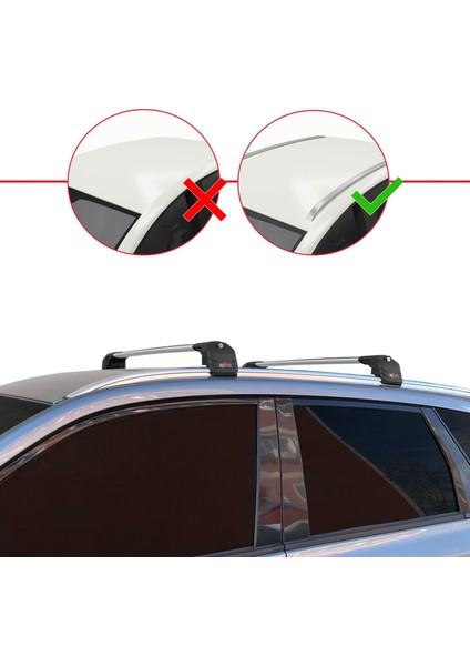 Suzuki Vitara/escudo (Ly) 2015 ve Sonrası ile Uyumlu Ace-2 Ara Atkı Tavan Barı Gri 2 Adet fiyatları