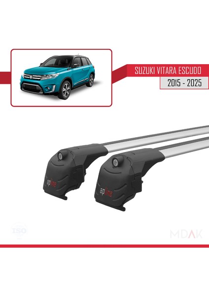 Suzuki Vitara/escudo (Ly) 2015 ve Sonrası ile Uyumlu Ace-2 Ara Atkı Tavan Barı Gri 2 Adet fırsatları