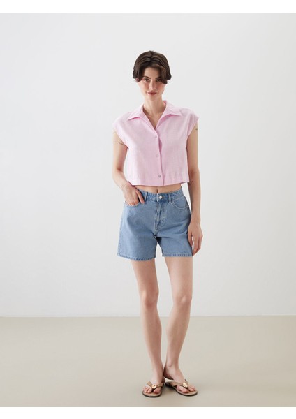Yeni Sezon Standart Fit Kadin Jean Sort - S5DN14Z8