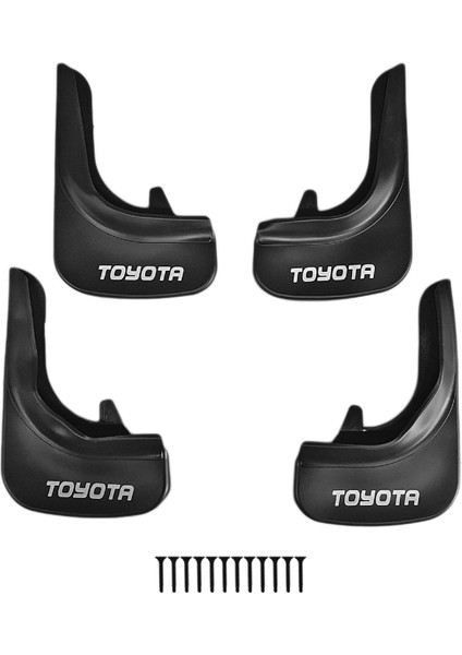 Toyota ile Uyumlu Ön Arka Takım Paçalık 4'lü Siyah