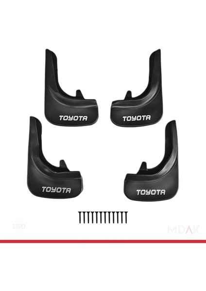 Toyota ile Uyumlu Ön Arka Takım Paçalık 4'lü Siyah fiyatları