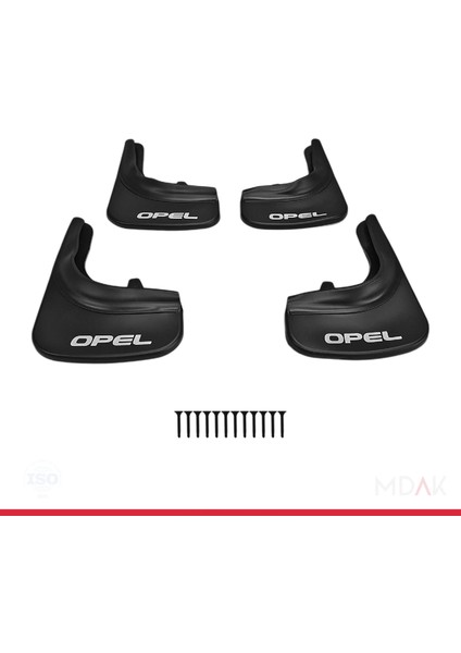Opel ile Uyumlu Ön Arka Takım Paçalık 4'lü Siyah