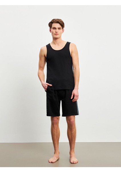 Yeni Sezon Slim Fit Erkek Pijama Alt Sort - S55581Z8