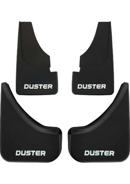 Dacia Duster (Hs) 2010-2017 Arası ile Uyumlu Ön Arka Takım Paçalık 4'lü Siyah