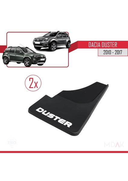 Dacia Duster (Hs) 2010-2017 Arası ile Uyumlu Ön Arka Takım Paçalık 4'lü Siyah fırsatları