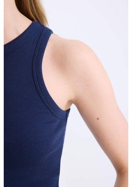 Yeni Sezon Fitted Halter Yaka Fitilli Kaşkorse Atlet indirimleri