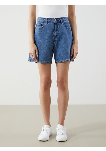 Yeni Sezon Standart Fit Kadin Jean Sort - S5DN14Z8