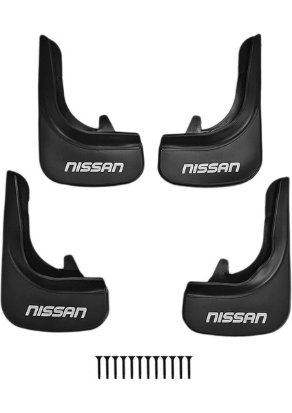 Nissan ile Uyumlu Ön Arka Takım Paçalık 4'lü Siyah