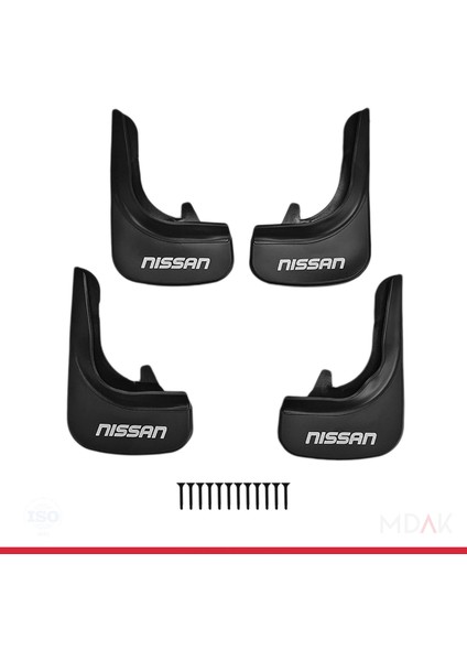 Nissan ile Uyumlu Ön Arka Takım Paçalık 4'lü Siyah fiyatları