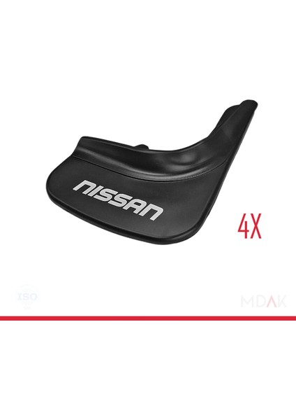 Nissan ile Uyumlu Ön Arka Takım Paçalık 4'lü Siyah fırsatları