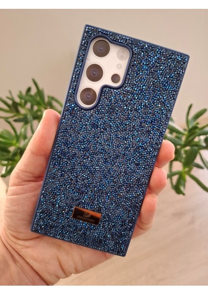 Samsung Galaxy S23 Ultra Uyumlu Işıltılı Taşlı Kamera Çıkıntılı Içi Kadife Kaliteli Lüks Kılıf