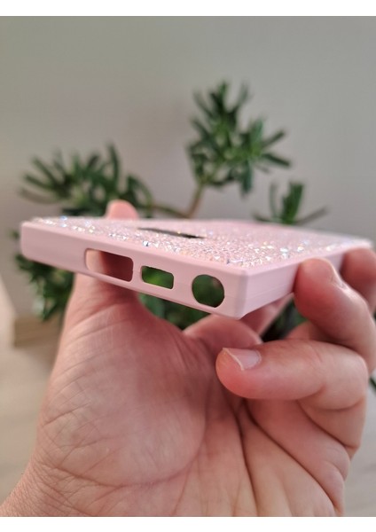 Samsung Galaxy S23 Ultra Uyumlu Işıltılı Taşlı Kamera Çıkıntılı Içi Kadife Kaliteli Lüks Kılıf indirimleri