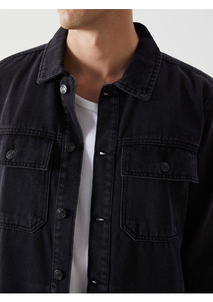 Yeni Sezon Standart Kalip Erkek Jean Ceket - S5AO78Z8