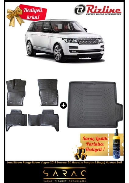 Land Rover Range Rover Vogue 2013 Sonrası Havuzlu Paspas & Bagaj Havuzu Seti+Hediyeli! fiyatları