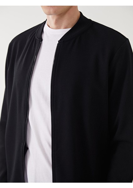 Yeni Sezon Kolej Yaka Uzun Kollu Erkek Fermuarli Sweatshirt - S50822Z8 modelleri
