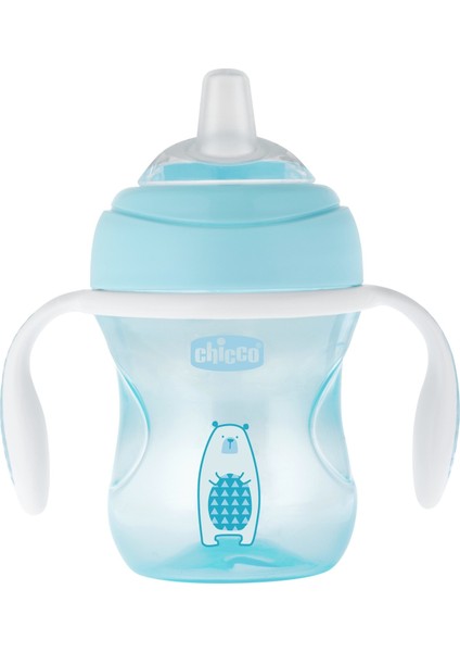 Mbb E- Ticaret Chicco Yumuşak Uçlu Geçiş Bardağı 4 Ay+ 200 ml Erkek