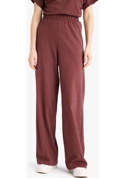 Yeni Sezon Wide Leg Basic Düz Geniş Paça Premium Pantolon