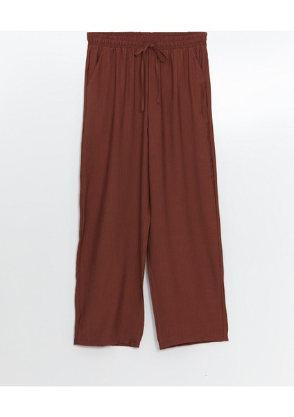 Yeni Sezon Beli Lastikli Genis Paca Kadin Pantolon - S5KQ96Z8