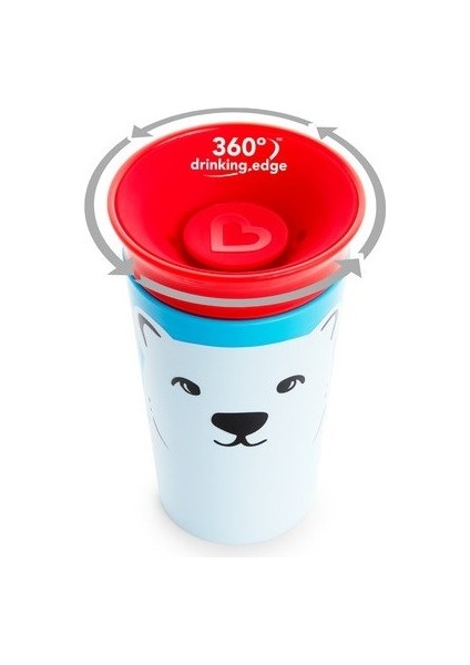 Mbb E- Ticaret Munchkin Mucize 360° Wildlove Alıştırma Bardağı 12 Ay+ 266 ml Kutup Ayısı