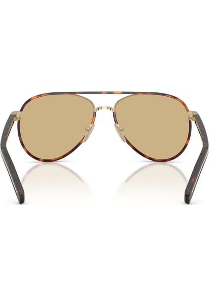 Pr B57S 21E10R Unisex Pilot Metal Asetat Güneş Gözlüğü Havana Kahverengi modelleri