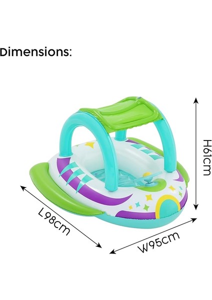 1.07M x 1.12M Space Splash Bebek Teknesi
