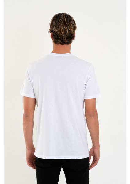 Regular Fit Baskısız Basic T-Shirt %100 Pamuk Yumuşak Dokulu Bisiklet Yaka Tişört