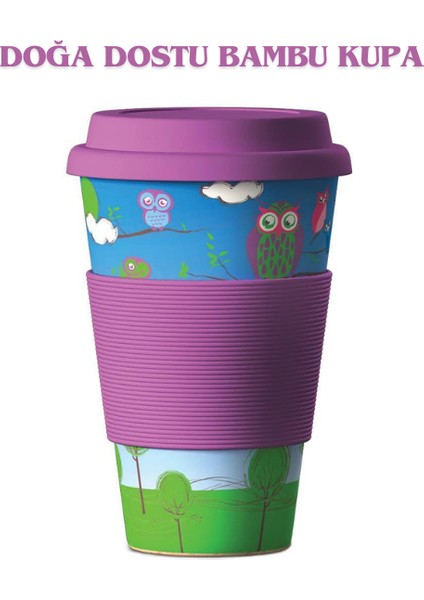 Balev Doğa Dostu Owls Bambu Kupa 400 ml