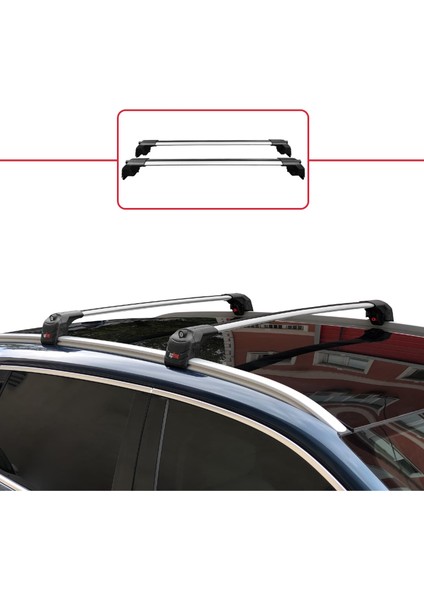 Togg T10X 2023 ve Sonrası ile Uyumlu Ace-2 Ara Atkı Tavan Barı Gri 2 Adet fiyatları