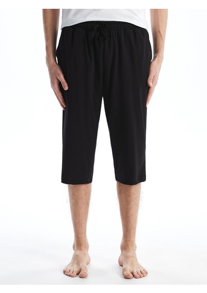 Yeni Sezon Standart Kalip Erkek Pijama Alt Sort - S5K648Z8