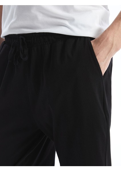 Yeni Sezon Standart Kalip Erkek Pijama Alt Sort - S5K648Z8