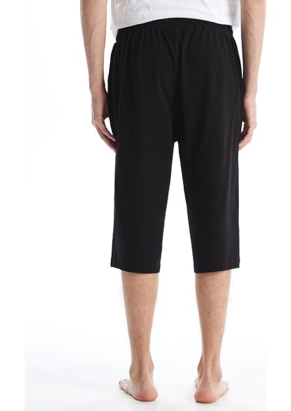 Yeni Sezon Standart Kalip Erkek Pijama Alt Sort - S5K648Z8