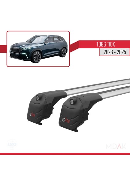 Togg T10X 2023 ve Sonrası ile Uyumlu Ace-2 Ara Atkı Tavan Barı Gri 2 Adet fırsatları