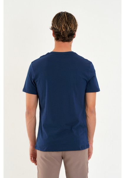 Regular Fit Baskısız Basic T-Shirt %100 Pamuk Yumuşak Dokulu Bisiklet Yaka Tişört