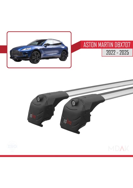 Aston Martin (DBX707) 2022 ve Sonrası ile Uyumlu Ace-2 Ara Atkı Tavan Barı Gri 2 Adet modelleri