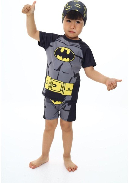 Batman Figürlü 3 Parça Boneli Erkek Çocuk Mayo Alt Üst Takım modelleri