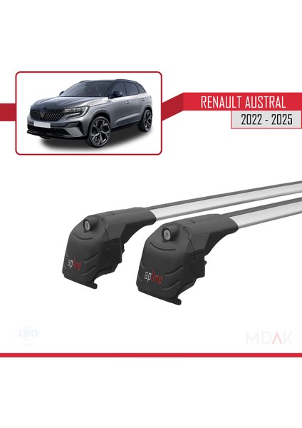 Renault Austral (Rhn) 2022 ve Sonrası ile Uyumlu Ace-2 Ara Atkı Tavan Barı Gri 2 Adet modelleri