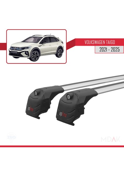 Volkswagen Taigo (Cs1) 2021 ve Sonrası ile Uyumlu Ace-2 Ara Atkı Tavan Barı Gri 2 Adet modelleri